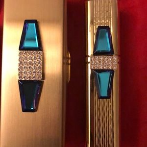 Lipstick case and perfume atomizer